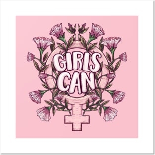 Girls Can Posters and Art